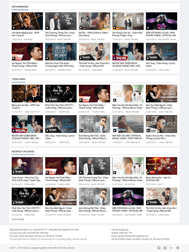 Template blogspot video đẹp mẫu số 1